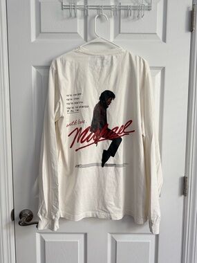 Michael Movie 2026 Official Merch - Beat It Themed Affirmations Long Sleeve Tee